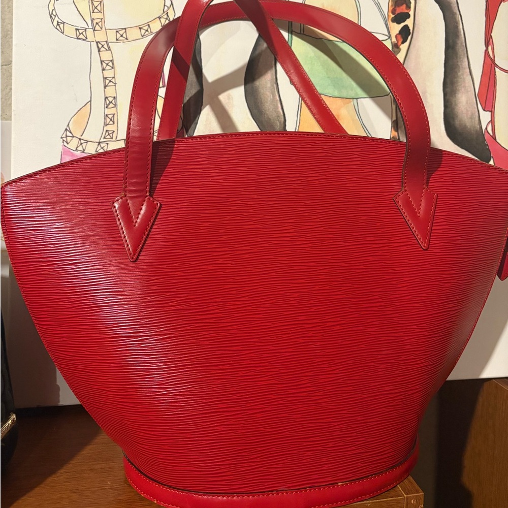 Louis Vuitton saint Jacques Castillian Red, COA included authentic